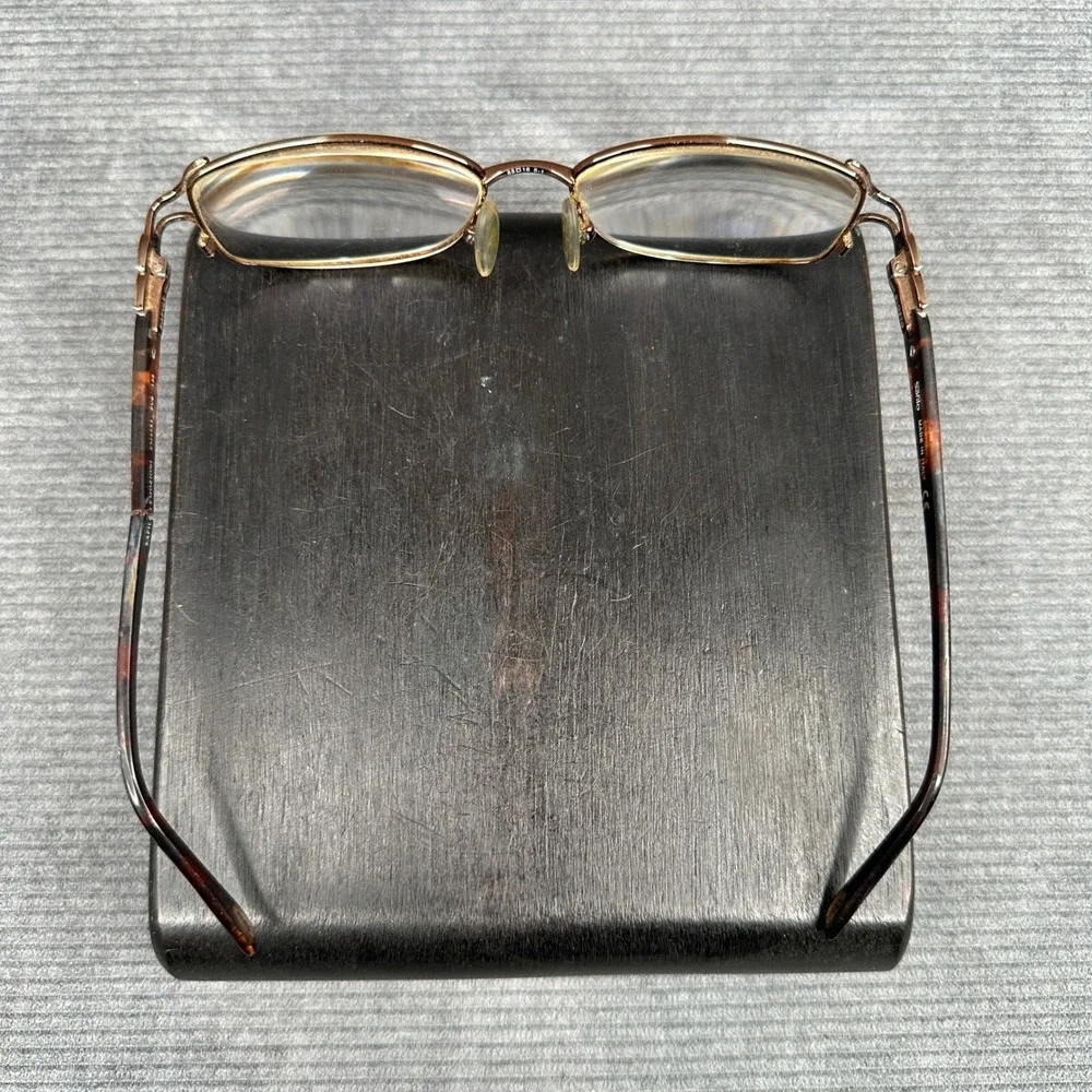 Safilo Emozioni EM4353 Brown Tortoise Crystal Detail Y2K Eyeglass Frames Italy